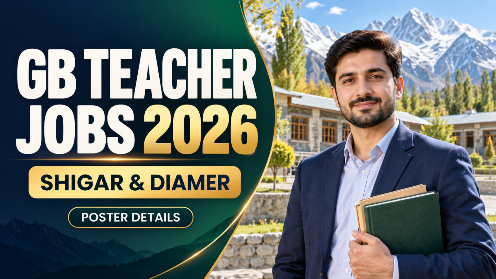 GB School Education Teacher Jobs 2026 Shigar & Diamer Poster Details